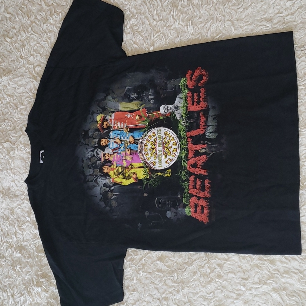 the Beatles Sargent Pepper Black T Shirt Med Nwt